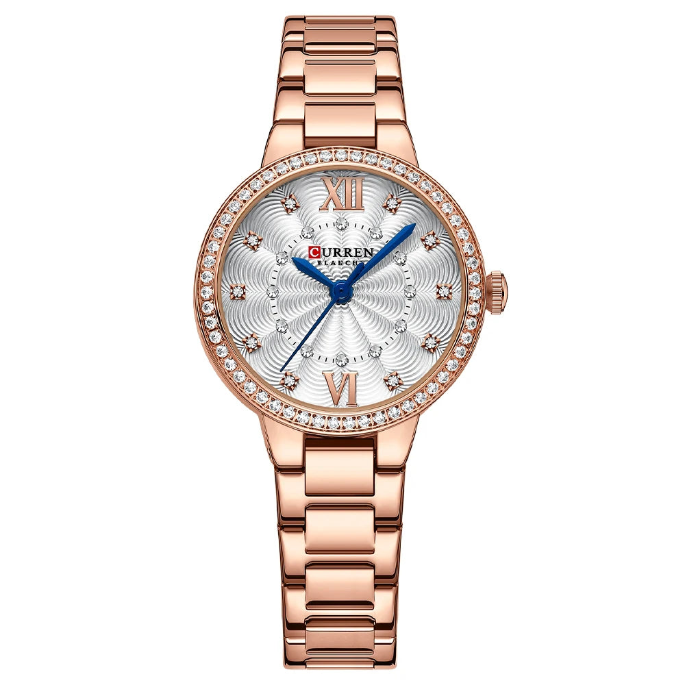 Womans Stainless Steel Casual Sports Quartz Watch