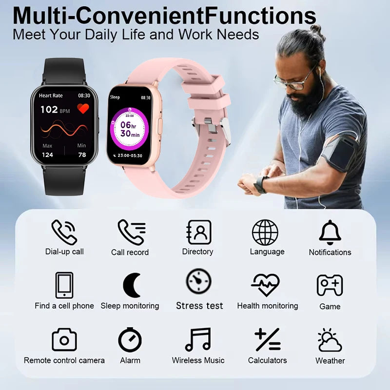 Mobile Watch Price HD Display Heart, Bluetooth Smart Watch