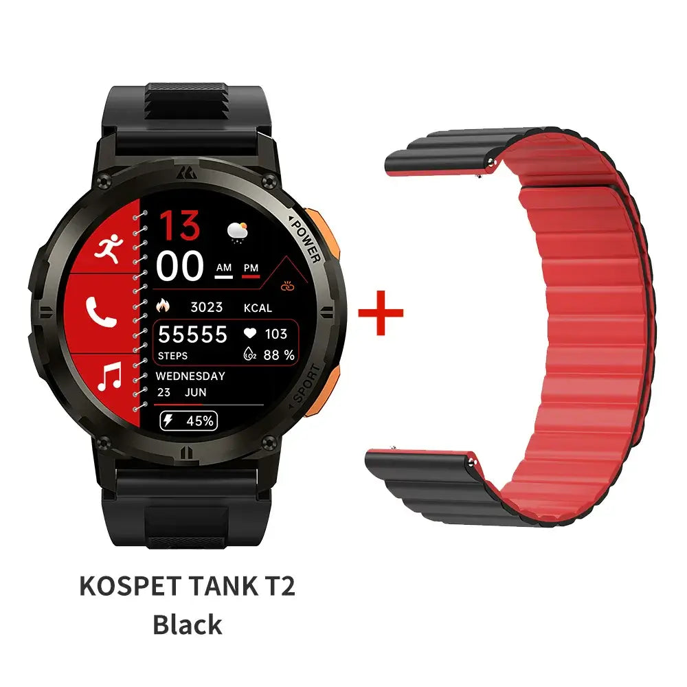 TANK T2 Military Ultra Smart Watch, Men & Women Smart Watch Fitness. fashion smart Watch,Mens Smart Watch