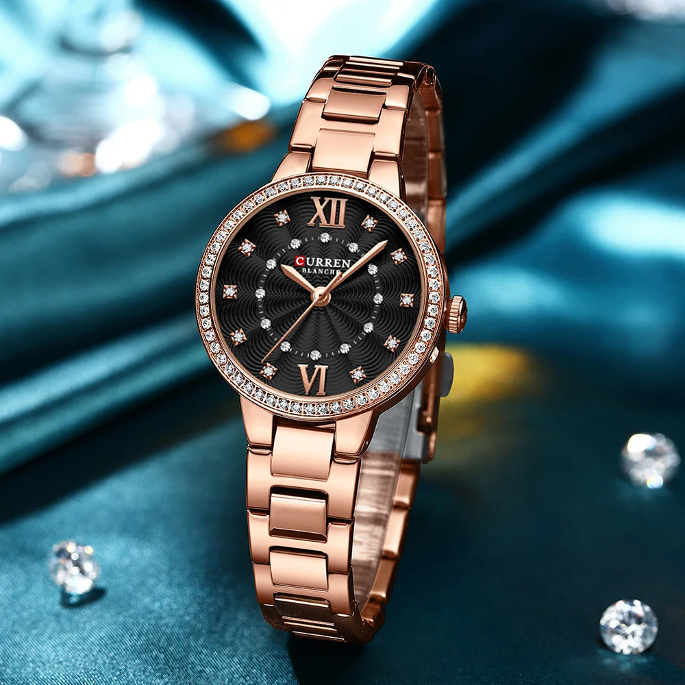 Womans Stainless Steel Casual Sports Quartz Watch