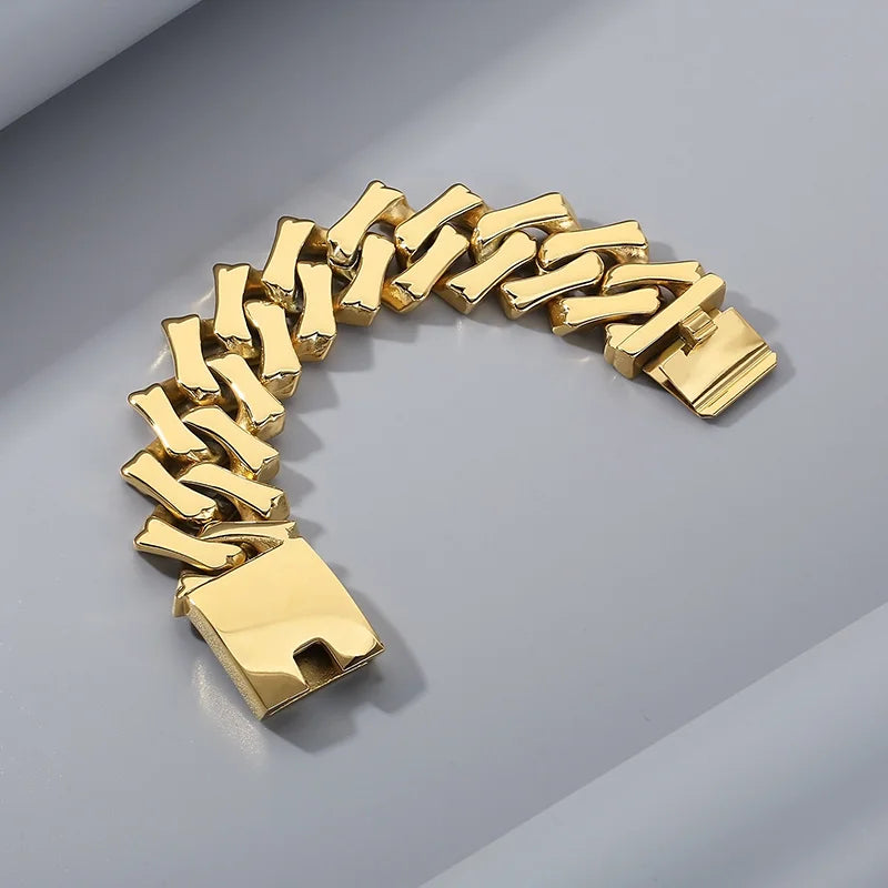 Brushed 316L Stainless Steel Bracelet Necklace For Men Women