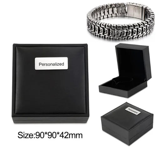Arrow Shaped Bracelet for Men, Stainless Steel Bike Chain