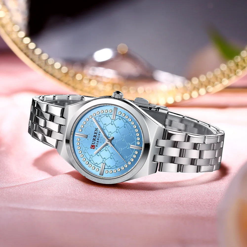 Women Stainless Steel Waterproof Quartz Watch