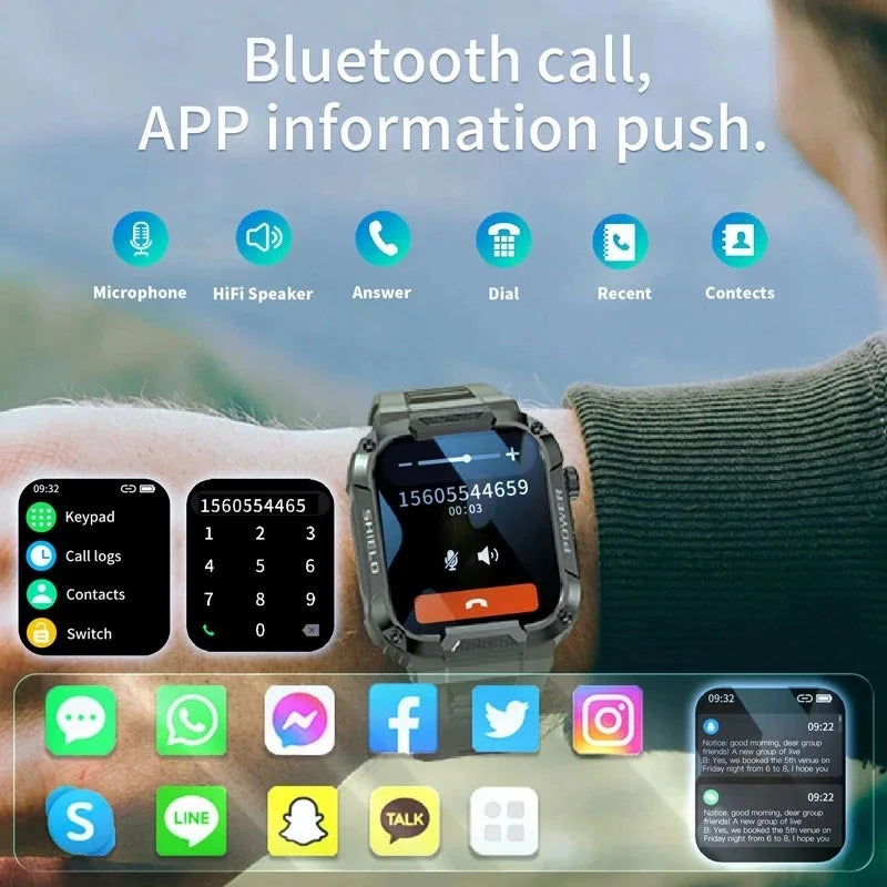 Mobile Watch Price Military Smart Watch Fitness Monitor