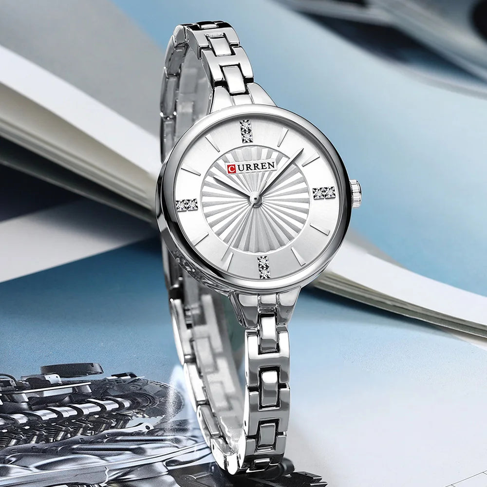 Womens Quartz Waterproof Diamond Watch