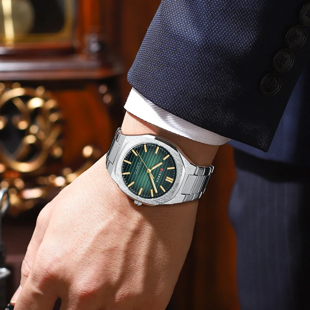 Men's  Stainless Steel Quartz Luminous Business Watch