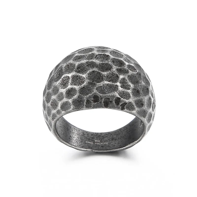 Mens Stainless Steel 316L Geometric Ring