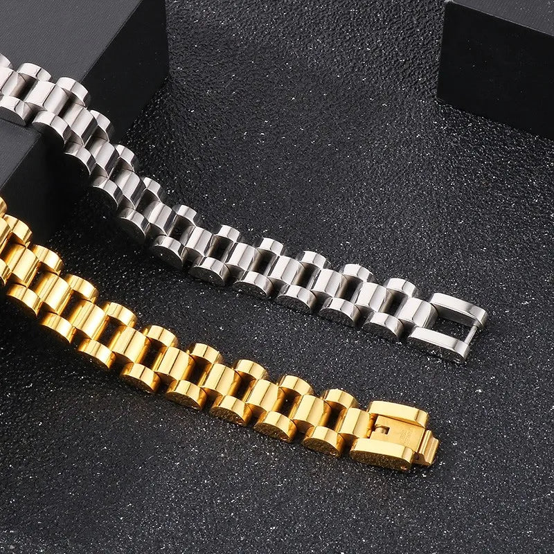 Stainless Steel Watch Chain Necklace for Women Men.