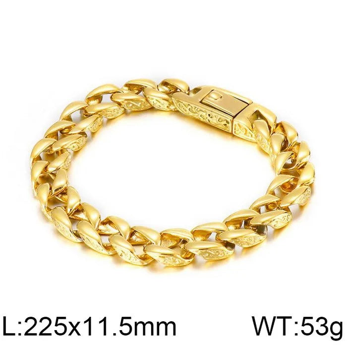 intage 316L Stainless Steel Men's Bracelet Punk Polished