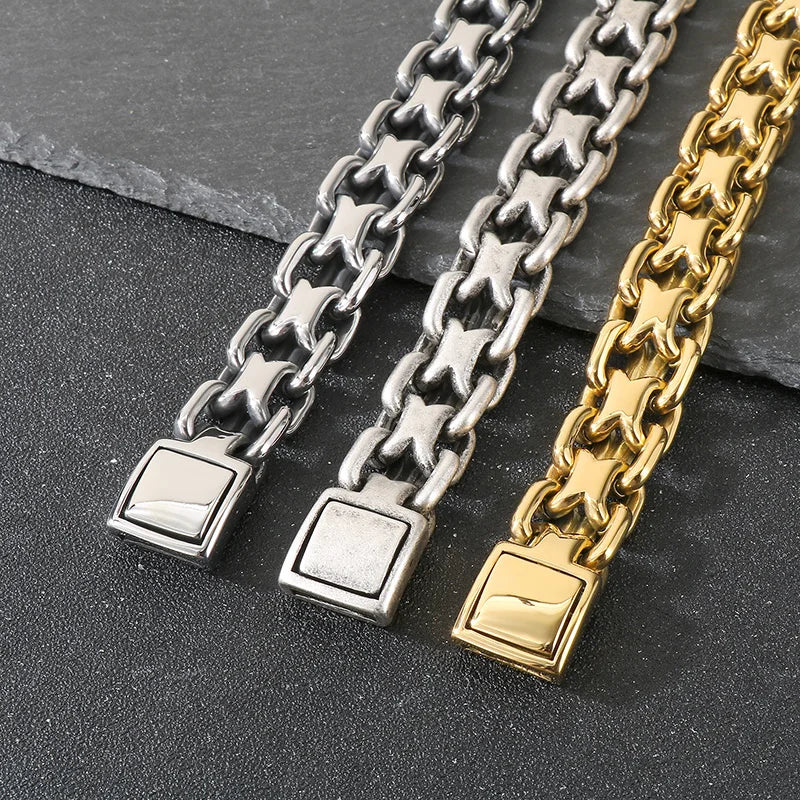 Stainless Steel Heavy Double Zero Chain Neckalce for Men
