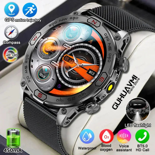 Smart Watch Mens Compass Bluetooth Call GPS Fitness Track Watch. fashion smart Watch,Ladies Mens Smart Watch,Mens Smart Watch