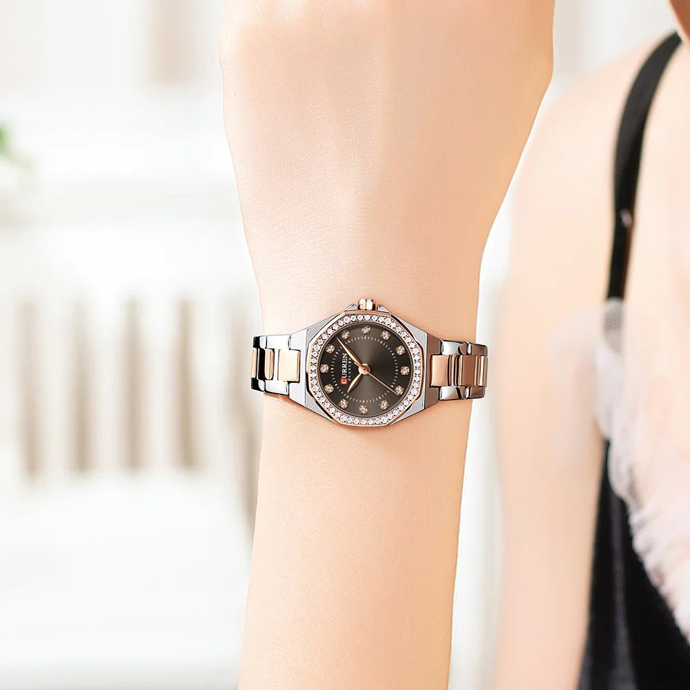 Women's  Stainless Steel Waterproof Quartz Watch