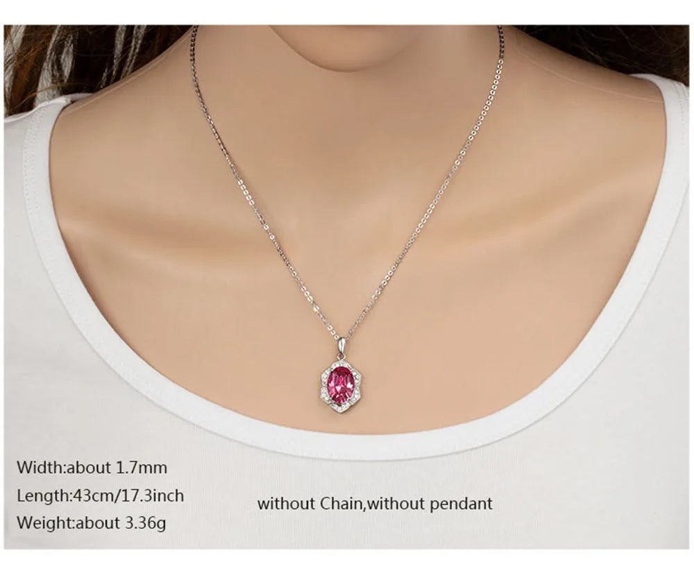 Platinum 950 Pt950 Necklace For Women O Link Necklace.