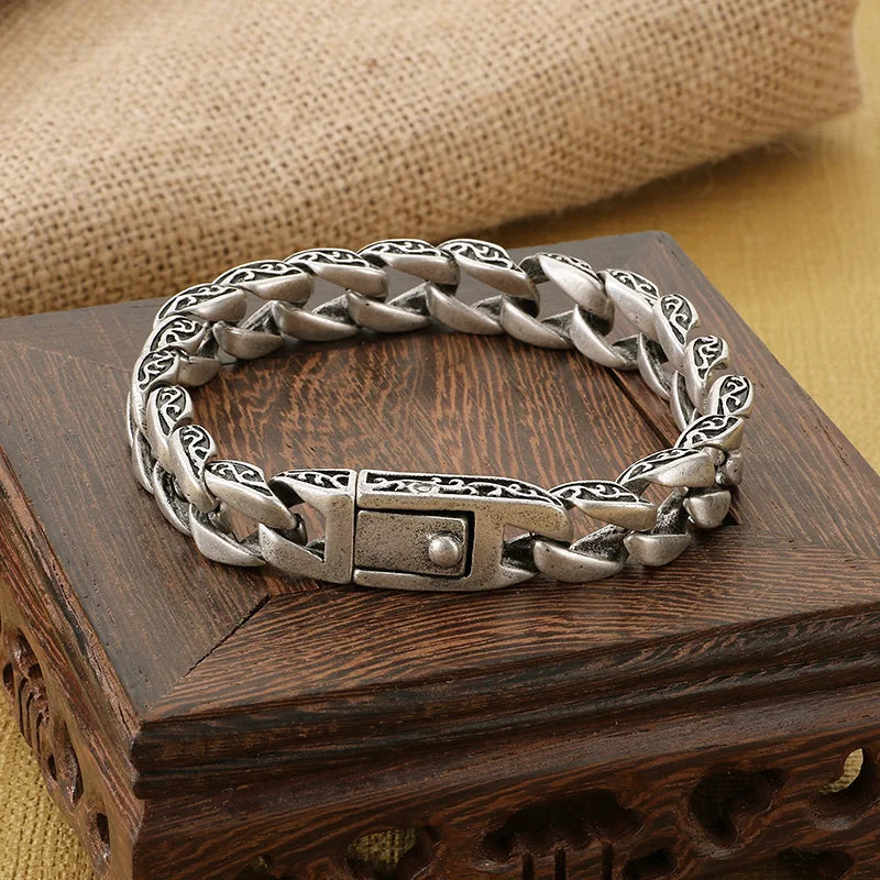 intage 316L Stainless Steel Men's Bracelet Punk Polished