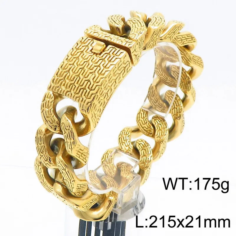 31/21MM Wide High Quality Thick Bracelet Choker Men