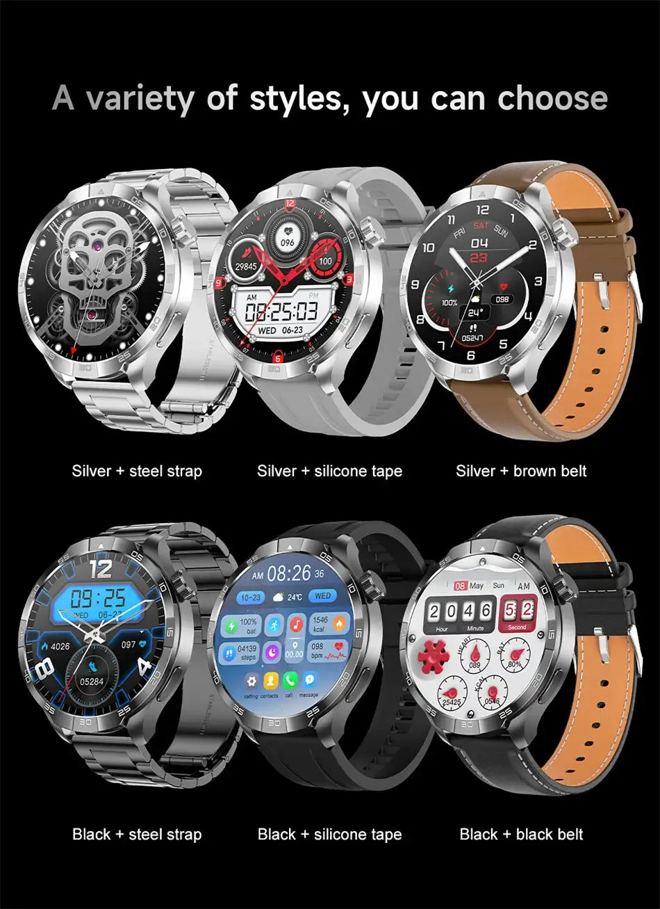 GPS Smart Watch For Men 1.85 inch HD Screen Bluetooth Call Heart rate. fashion smart Watch,Fit Bit Mens Watch