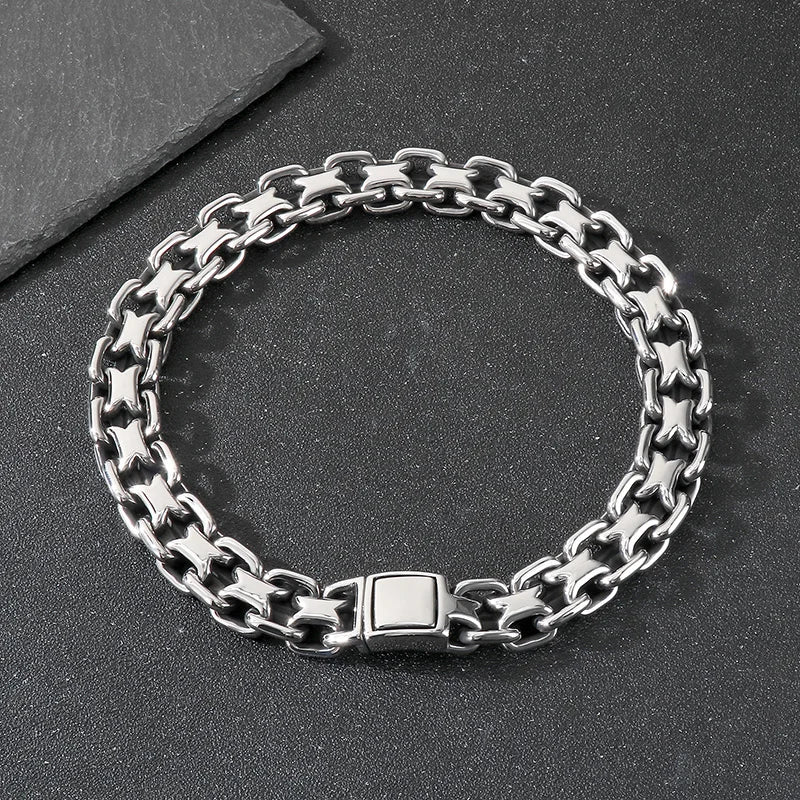 Stainless Steel Heavy Double Zero Chain Neckalce for Men