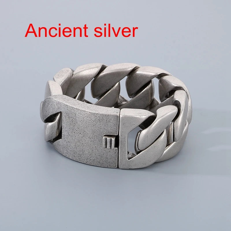 Men's 316 Stainless Steel Gold Bracelet Bangle