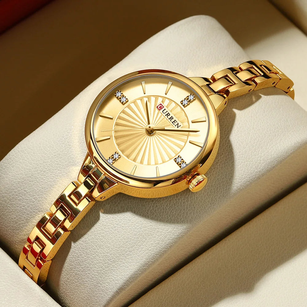 Womens Quartz Waterproof Diamond Watch