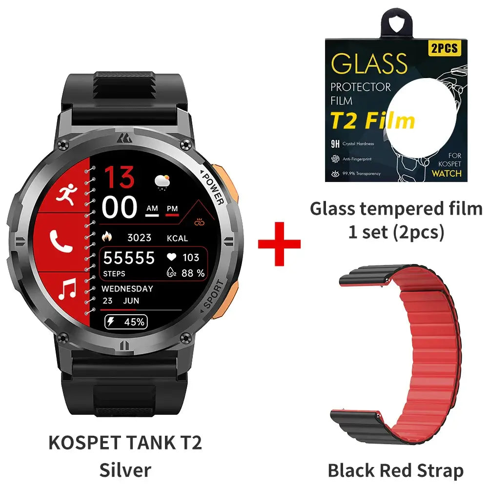 TANK T2 Military Ultra Smart Watch, Men & Women Smart Watch Fitness. fashion smart Watch,Mens Smart Watch