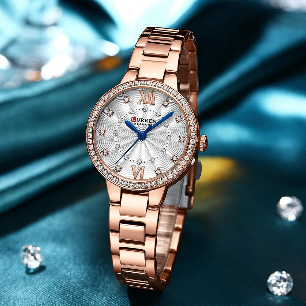 Womans Stainless Steel Casual Sports Quartz Watch