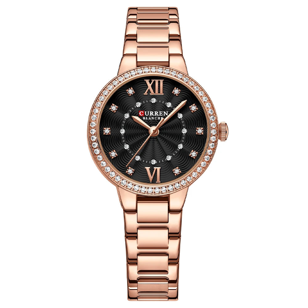 Womans Stainless Steel Casual Sports Quartz Watch