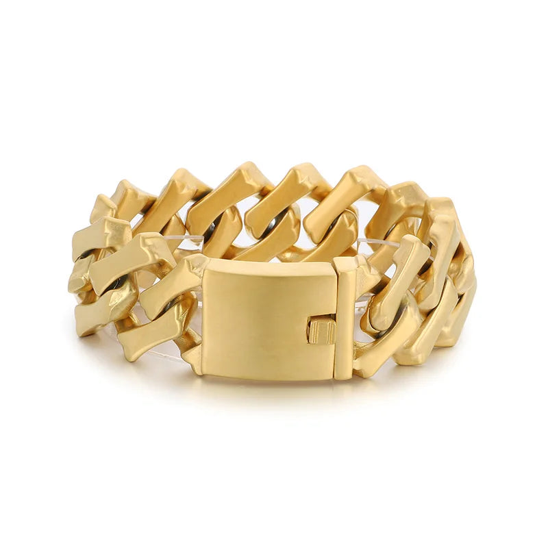 Brushed 316L Stainless Steel Bracelet Necklace For Men Women