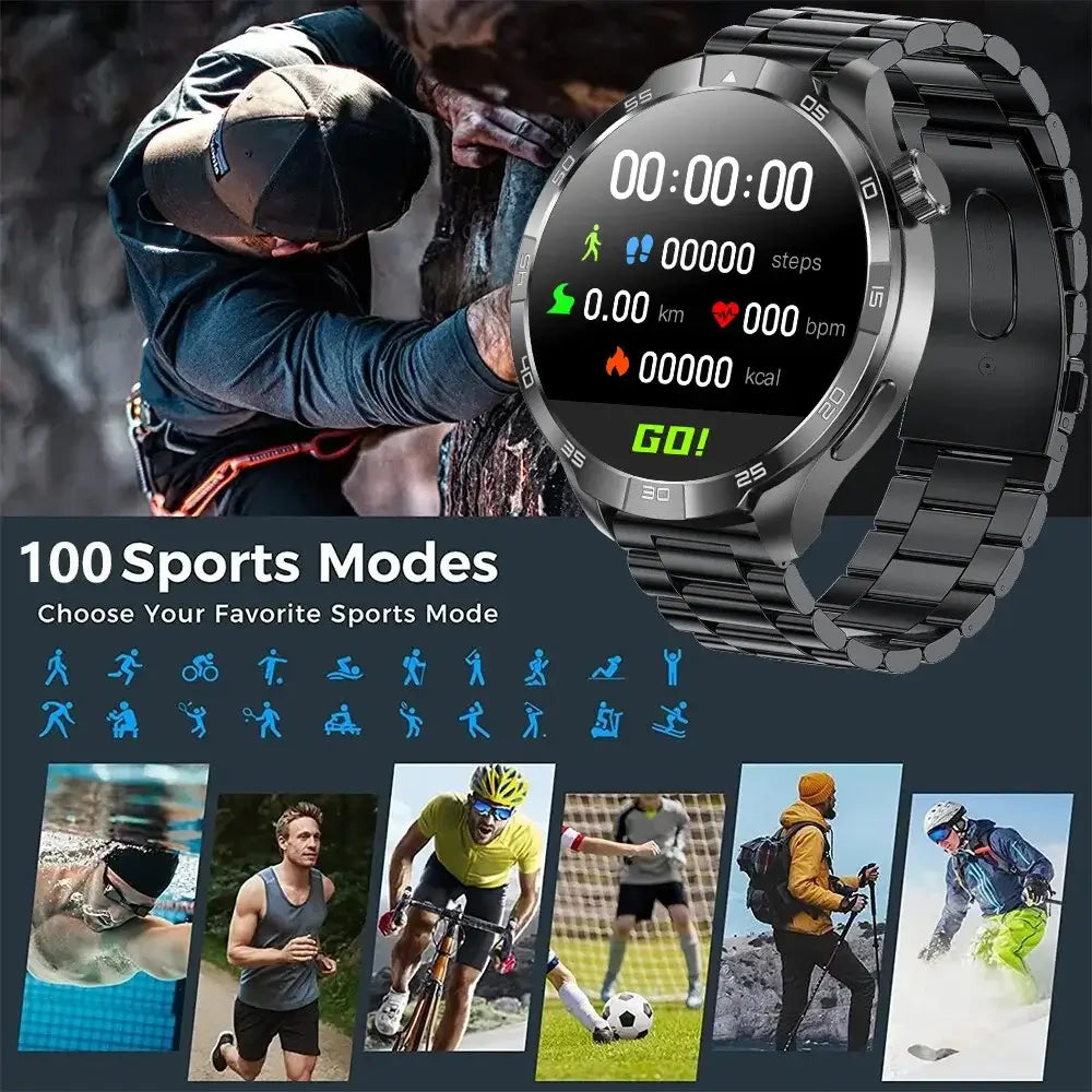 GPS Smart Watch For Men 1.85 inch HD Screen Bluetooth Call Heart rate. fashion smart Watch,Fit Bit Mens Watch