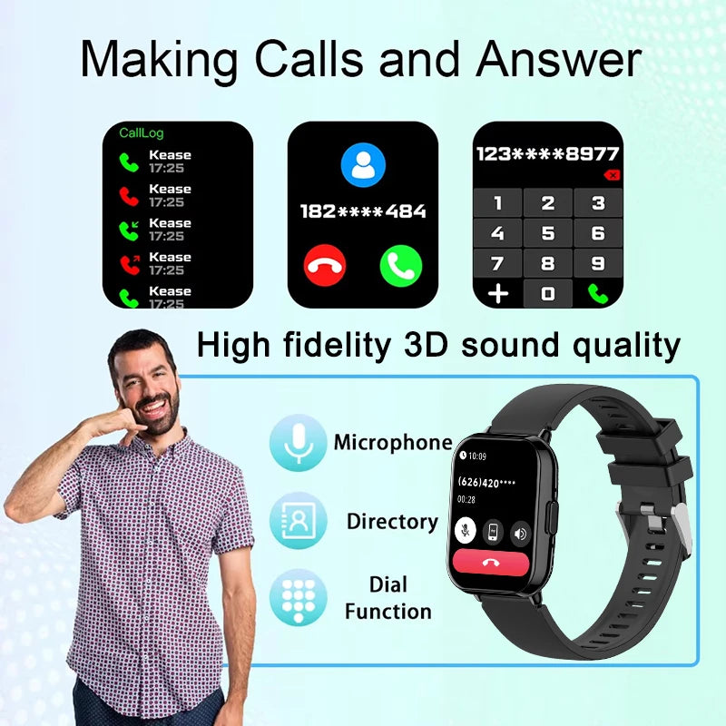 Mobile Watch Price HD Display Heart, Bluetooth Smart Watch
