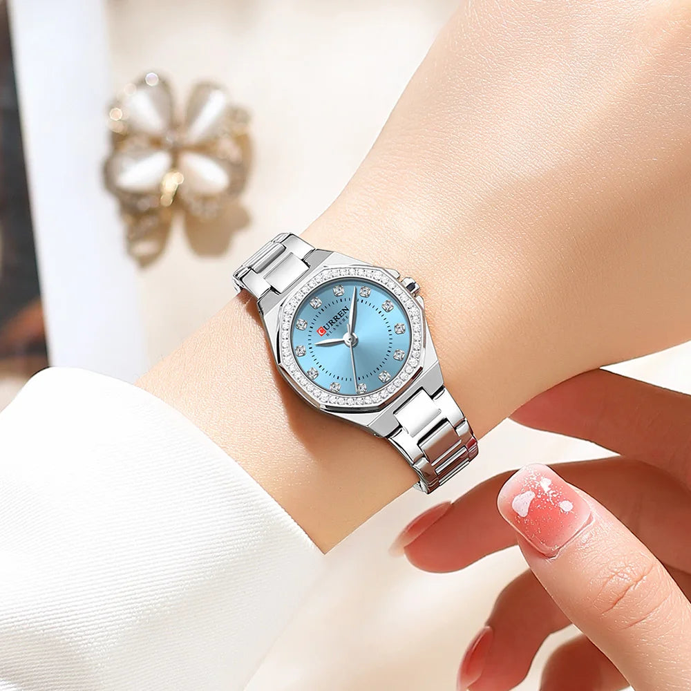 Women's  Stainless Steel Waterproof Quartz Watch