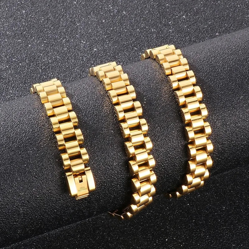 Stainless Steel Watch Chain Necklace for Women Men.