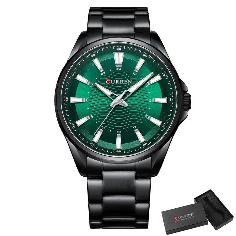 Men's Stainless Steel Quartz Luminous Watch