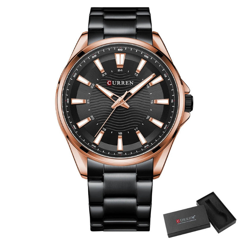 Men's Stainless Steel Quartz Luminous Watch