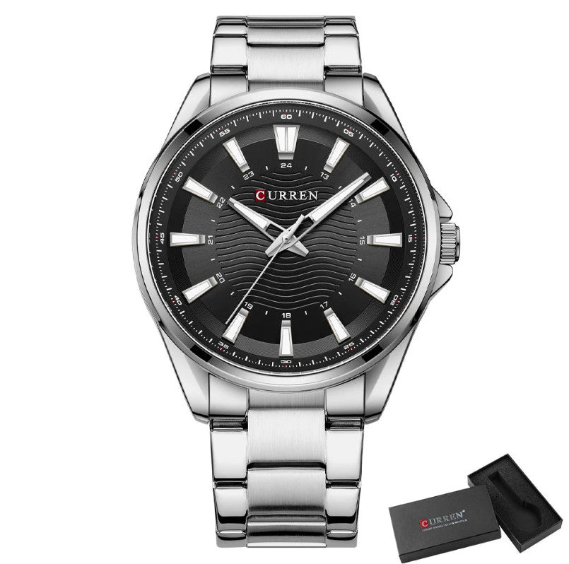 Men's Stainless Steel Quartz Luminous Watch