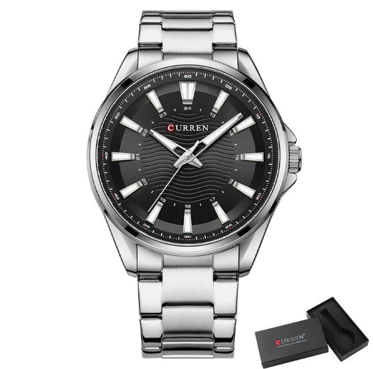 Men's Stainless Steel Quartz Luminous Watch