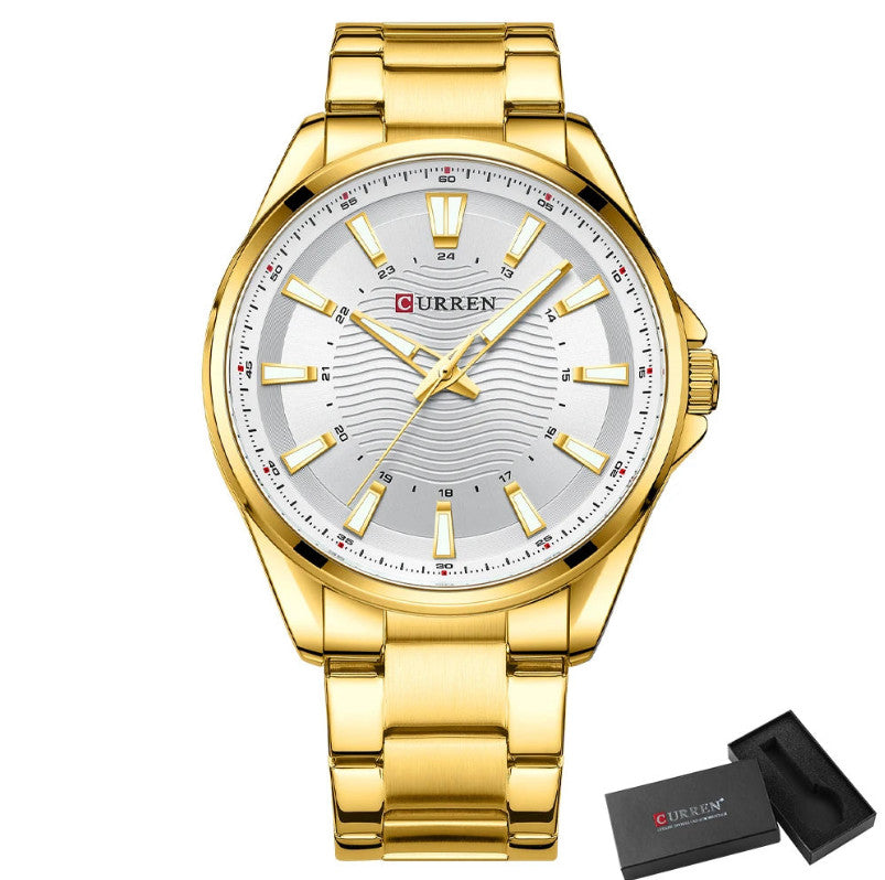 Men's Stainless Steel Quartz Luminous Watch