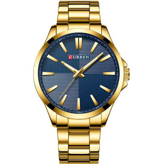 Mens Stainless Steel Fashion Business Quartz Watch