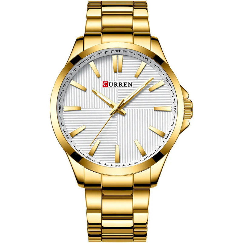Mens Stainless Steel Fashion Business Quartz Watch