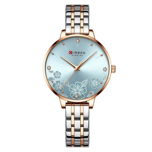 Women Stainless Steel Ultra Thin Quartz Watch
