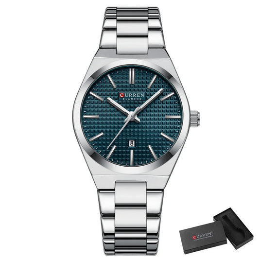 Womens  Stainless Steel Small Dial Quartz Watch