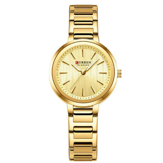 Womens Stainless Steel  Waterproof Luminous Wristwatch