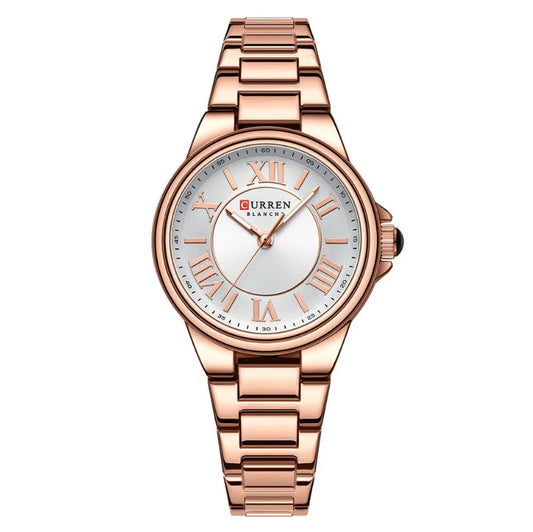 Women Stainless Steel  Sports Dress Quartz Watch